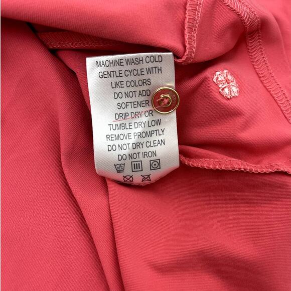 Clover by Bobby Jones Short Sleeve Golf Polo Coral Womens Large - Picture 8 of 8